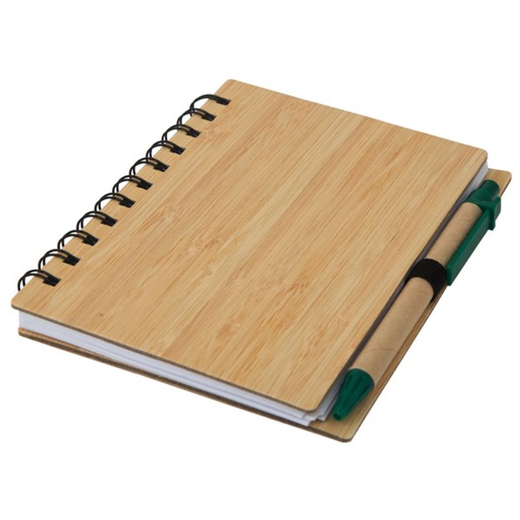 Wood Mid Size Notebook And Pen