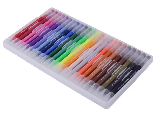 24 Piece Dual Tip Brush Pen Set