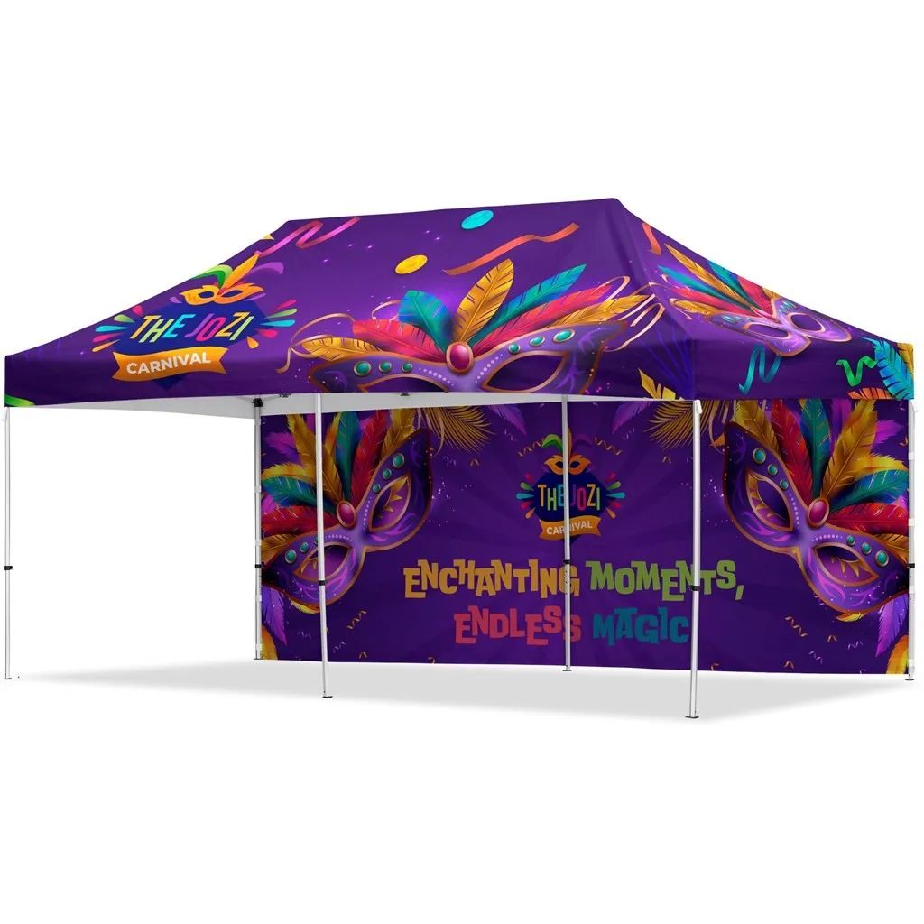 Coated Subli Gazebo 6m x 3m 1 LS F Wall