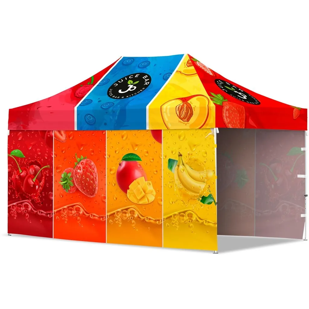 Gazebo 4.5 x 3m 2 Long Full Wall