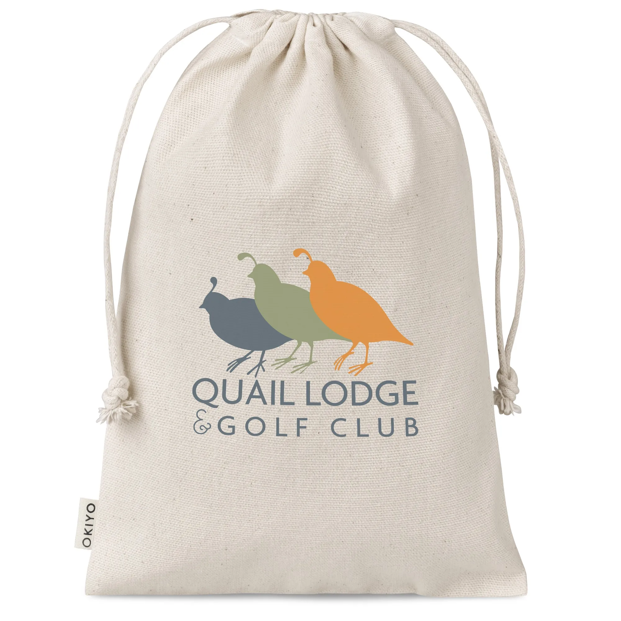 personalised cotton drawstring bolsas