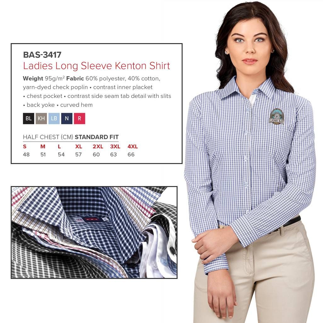 Ladies Long Sleeve Kenton Shirt