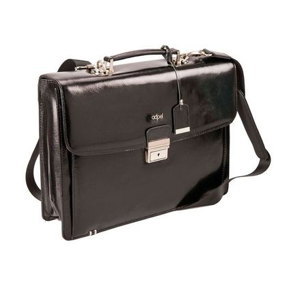 Leather Fabio Laptop Briefcase