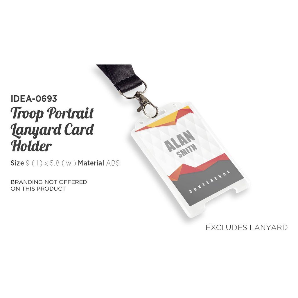 Troop Portrait Lanyard Card Holder