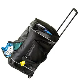 Rolling Duffel With Zippered Front Pocket