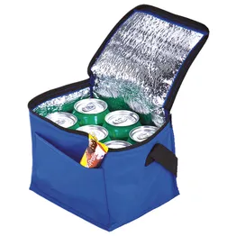 6 Can Cooler With Foil Liner And Pocket